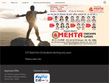Tablet Screenshot of mehtaclass.com